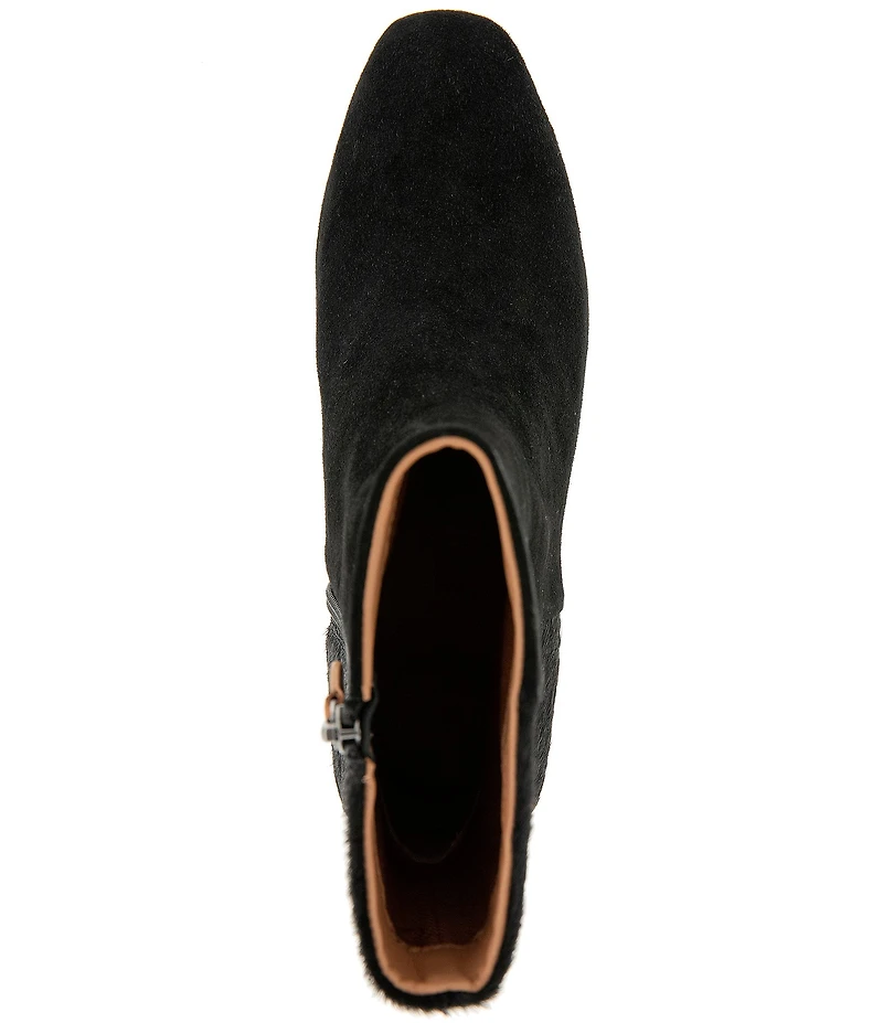 Gentle Souls Nalston Haircalf and Suede Booties