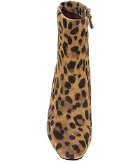 Gentle Souls Nash Leopard Print Suede Wedge Booties