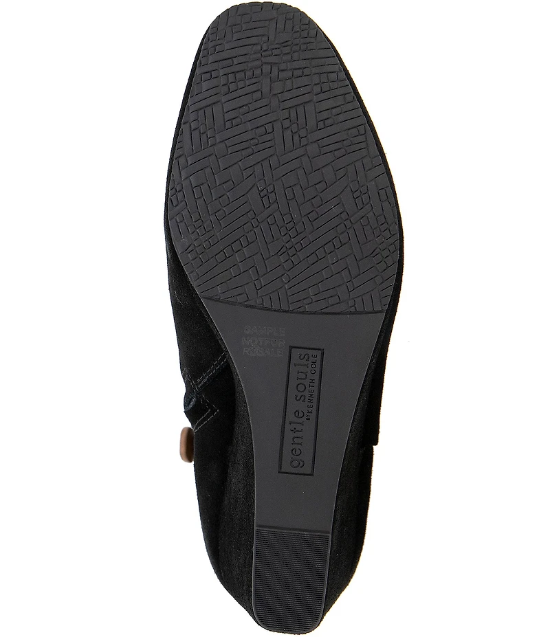 Gentle Souls Nash Suede Wedge Booties