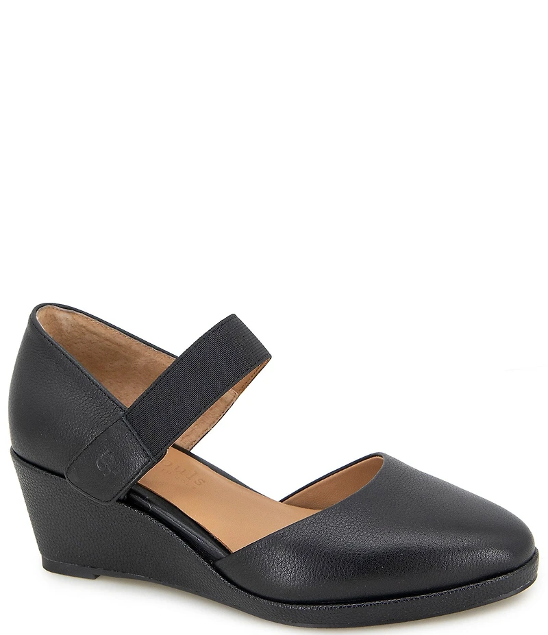 Gentle Souls Oriana Leather Mary Jane Wedge Pumps