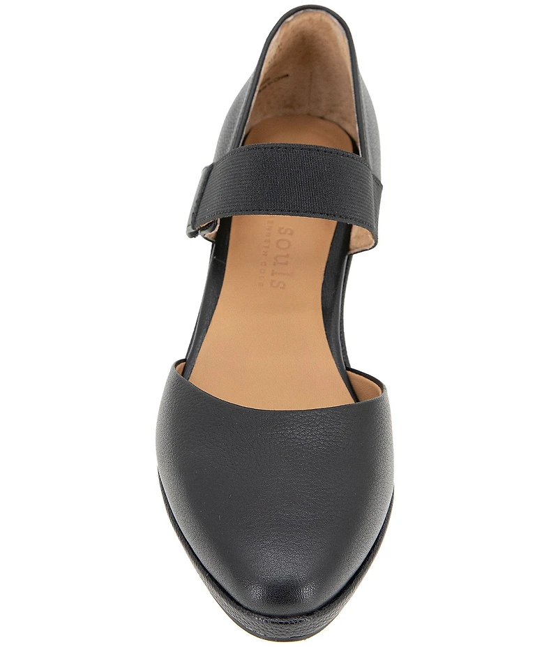 Gentle Souls Oriana Leather Mary Jane Wedge Pumps