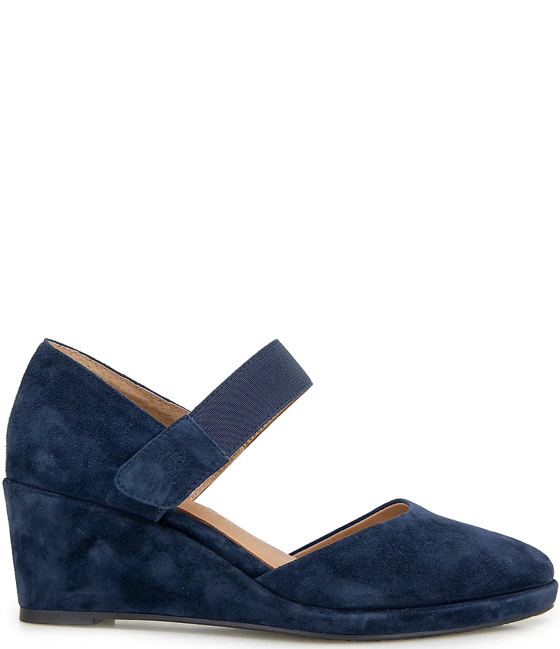 Gentle Souls Oriana Suede Mary Jane Wedge Pumps