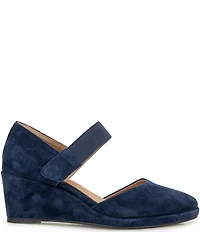 Gentle Souls Oriana Suede Mary Jane Wedge Pumps