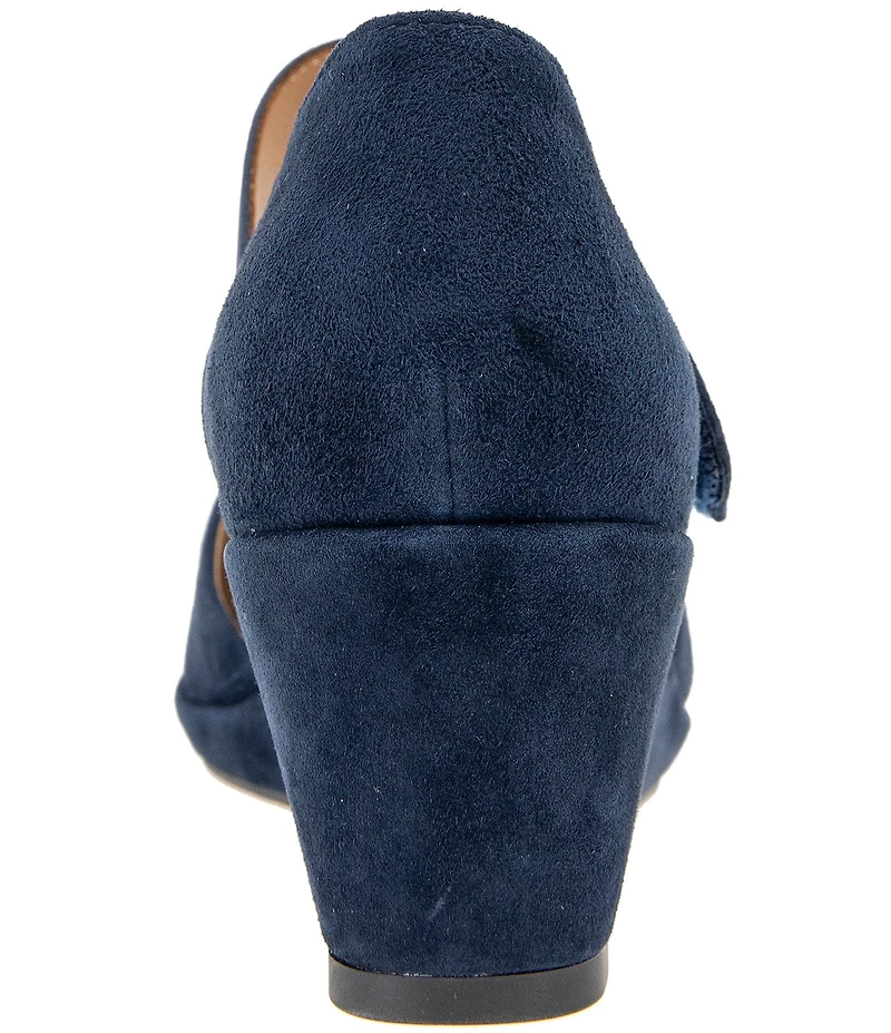 Gentle Souls Oriana Suede Mary Jane Wedge Pumps