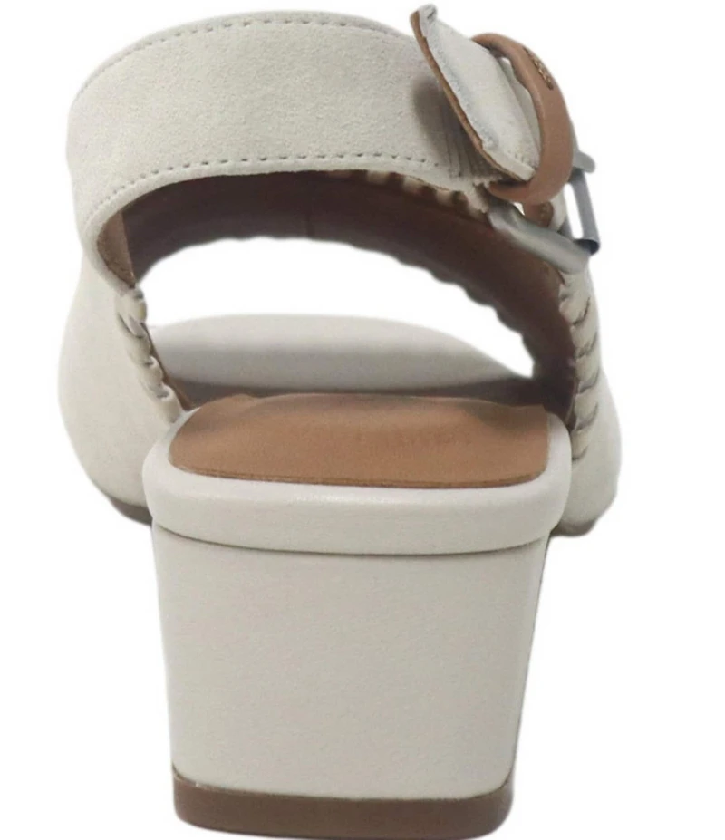 Gentle Souls Samarra Suede Whipstitched Slingback Sandals
