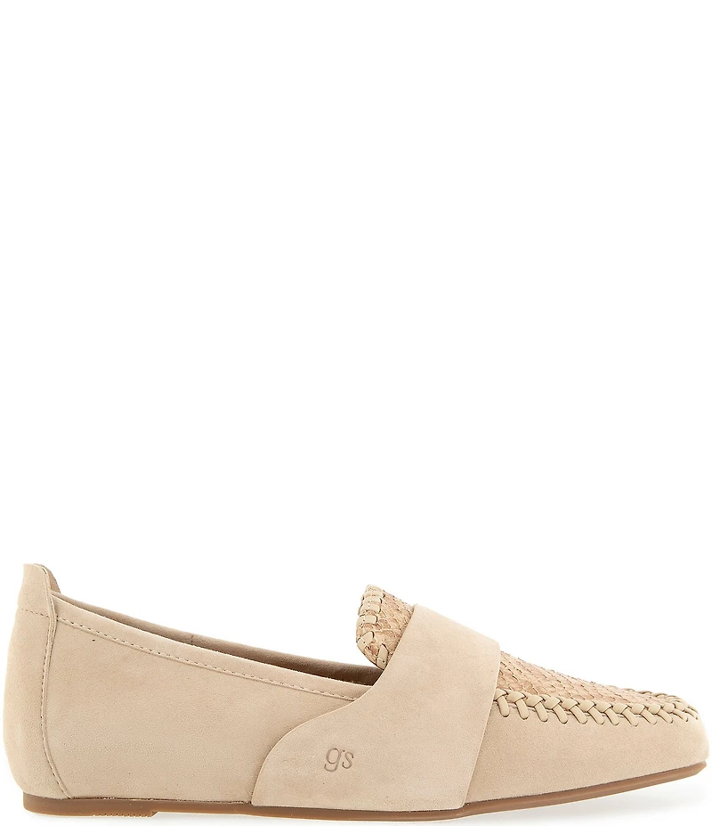 Gentle Souls Sandra Snake Print Whipstitched Loafers