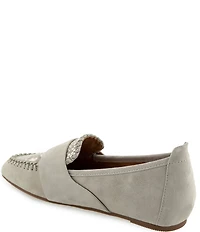 Gentle Souls Sandra Snake Print Whipstitched Loafers