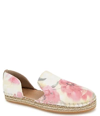 Gentle Souls Seville Floral Suede Espadrille Loafers