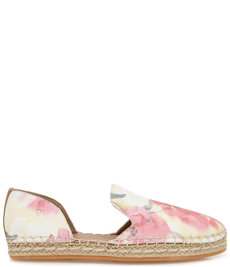 Gentle Souls Seville Floral Suede Espadrille Loafers