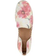 Gentle Souls Seville Floral Suede Espadrille Loafers