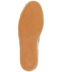 Gentle Souls Sienna Perforated Nubuck Suede Mary Jane Espadrille Flats