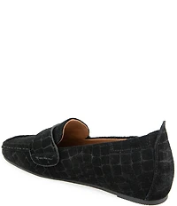 Gentle Souls Sophie Crocodile Embossed Suede Loafers