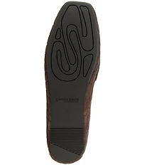 Gentle Souls Sophie Crocodile Embossed Suede Loafers