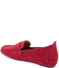 Gentle Souls Sophie Crocodile Embossed Suede Loafers
