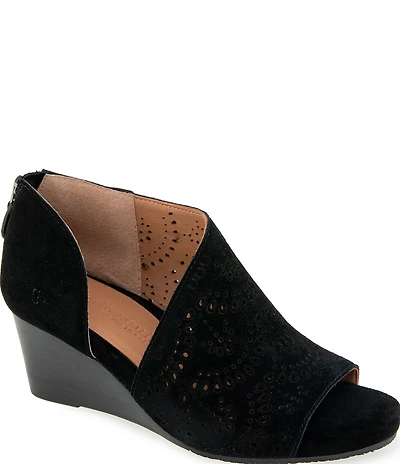 Gentle Souls Talerie Perforated Suede Shootie Sandals
