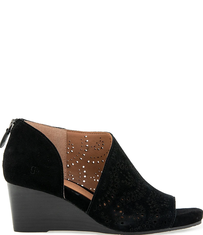 Gentle Souls Talerie Perforated Suede Shootie Sandals