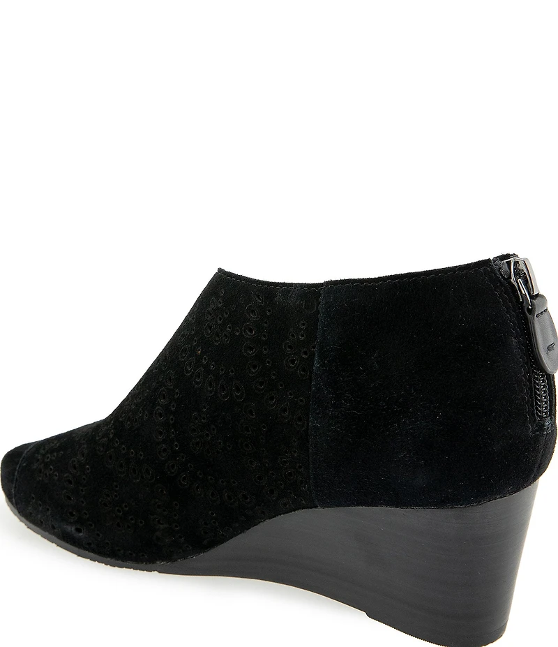 Gentle Souls Talerie Perforated Suede Shootie Sandals