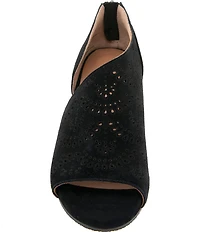 Gentle Souls Talerie Perforated Suede Shootie Sandals