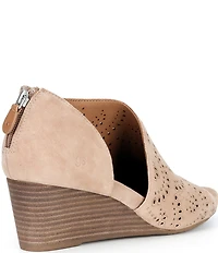 Gentle Souls Talerie Perforated Suede Shootie Sandals