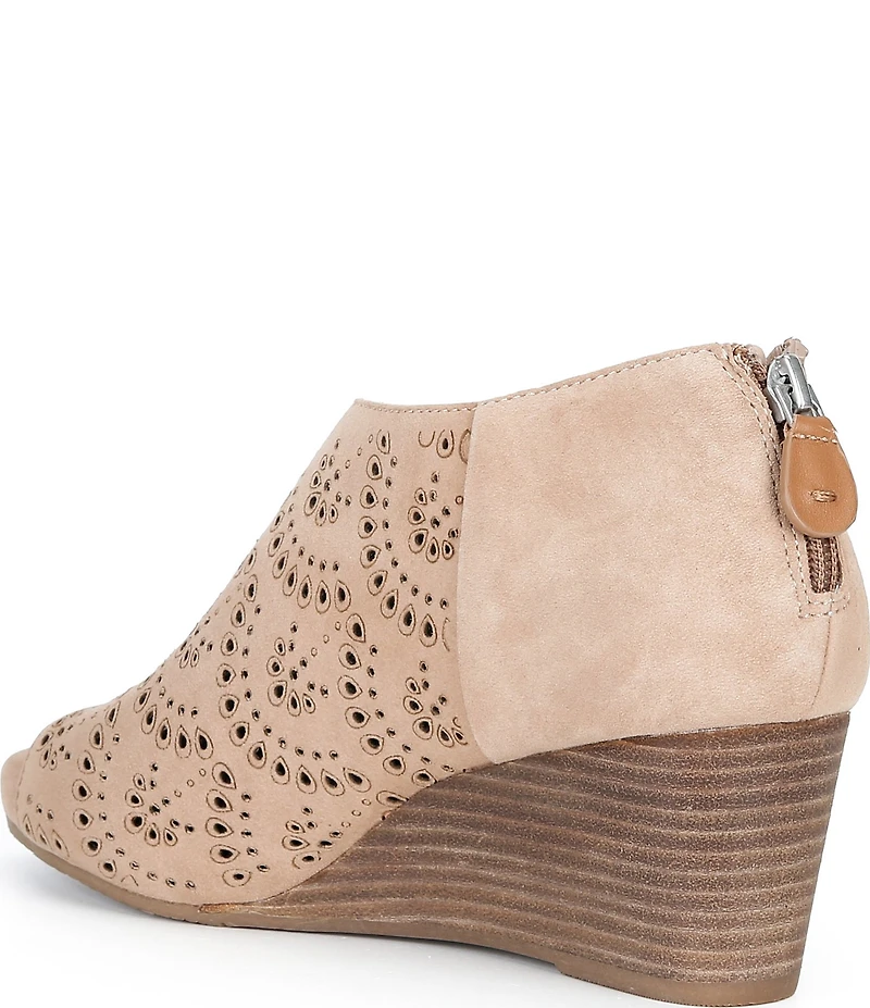 Gentle Souls Talerie Perforated Suede Shootie Sandals
