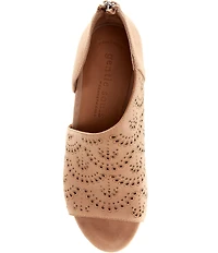 Gentle Souls Talerie Perforated Suede Shootie Sandals