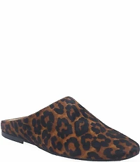 Gentle Souls Wanda Leopard Print Hair Calf Mules