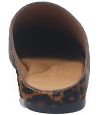 Gentle Souls Wanda Leopard Print Hair Calf Mules