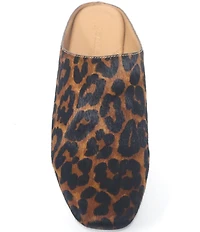 Gentle Souls Wanda Leopard Print Hair Calf Mules