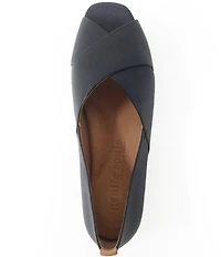 Gentle Souls Whoebe Leather Peep Toe Flats