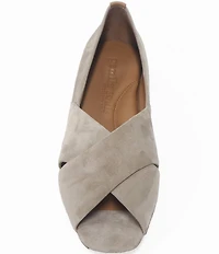 Gentle Souls Whoebe Suede Peep Toe Flats
