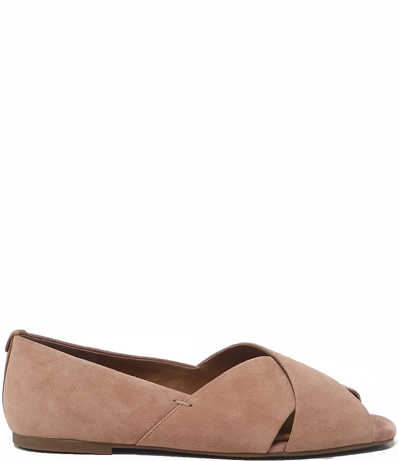 Gentle Souls Whoebe Suede Peep Toe Flats