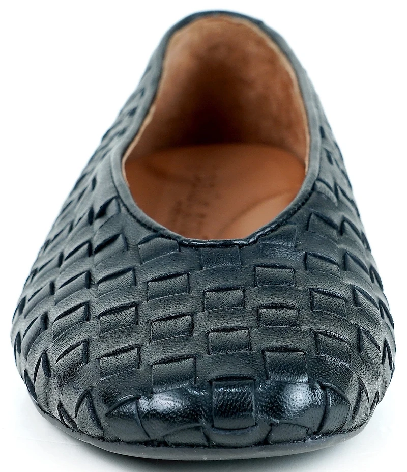 Gentle Souls Willow Woven Leather Ballet Flats