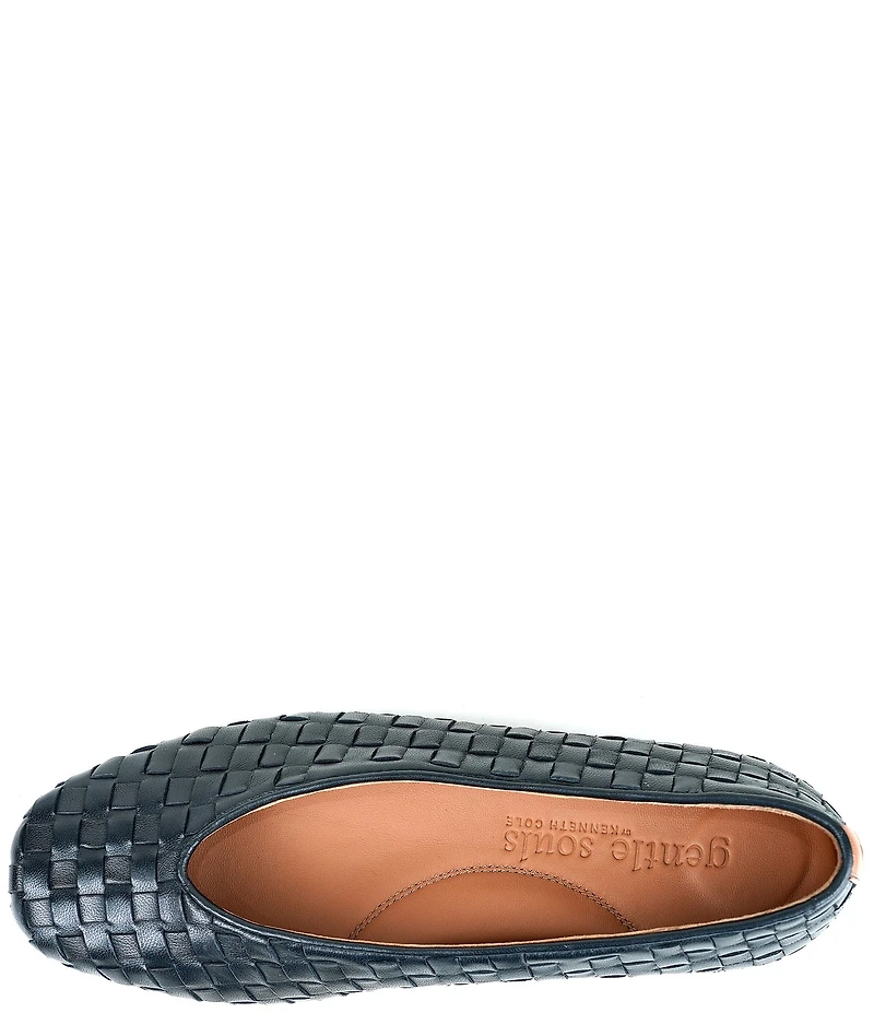 Gentle Souls Willow Woven Leather Ballet Flats