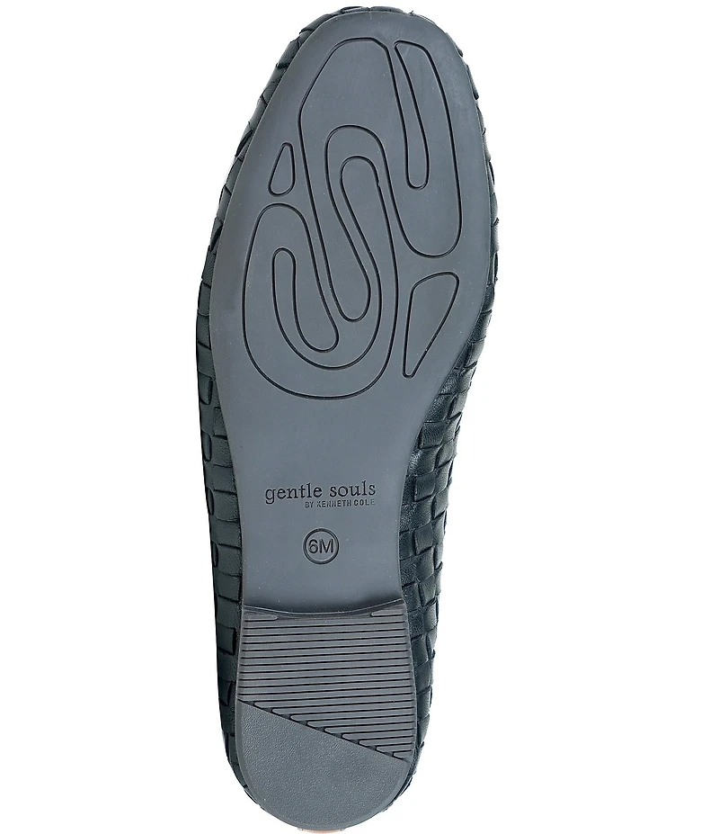 Gentle Souls Willow Woven Leather Ballet Flats
