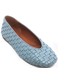 Gentle Souls Willow Woven Leather Ballet Flats