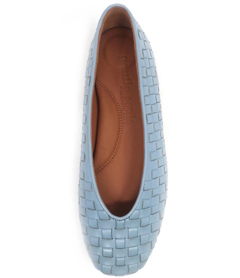Gentle Souls Willow Woven Leather Ballet Flats