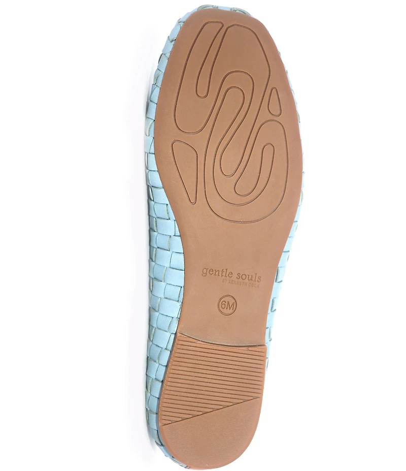 Gentle Souls Willow Woven Leather Ballet Flats