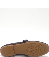 Gentle Souls Wini Laser Cut Out Suede Mary Jane Flats