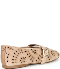 Gentle Souls Wini Laser Cut Out Suede Mary Jane Flats