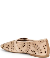 Gentle Souls Wini Laser Cut Out Suede Mary Jane Flats