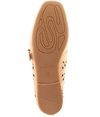 Gentle Souls Wini Laser Cut Out Suede Mary Jane Flats