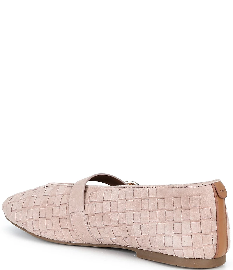 Gentle Souls Winifred Woven Suede Mary Jane Ballet Flats