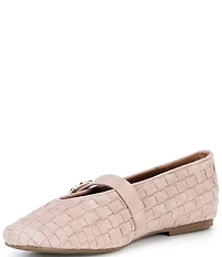 Gentle Souls Winifred Woven Suede Mary Jane Ballet Flats