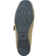 Gentle Souls Winifred Woven Suede Mary Jane Ballet Flats