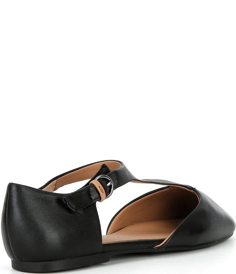 Gentle Souls Wyatt Leather T-Strap Flats