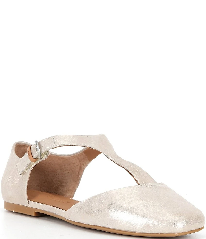 Gentle Souls Wyatt Leather T-Strap Flats