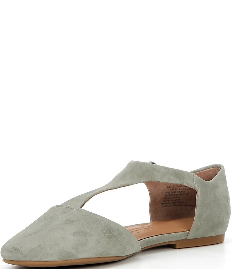 Gentle Souls Wyatt Suede T-Strap Flats