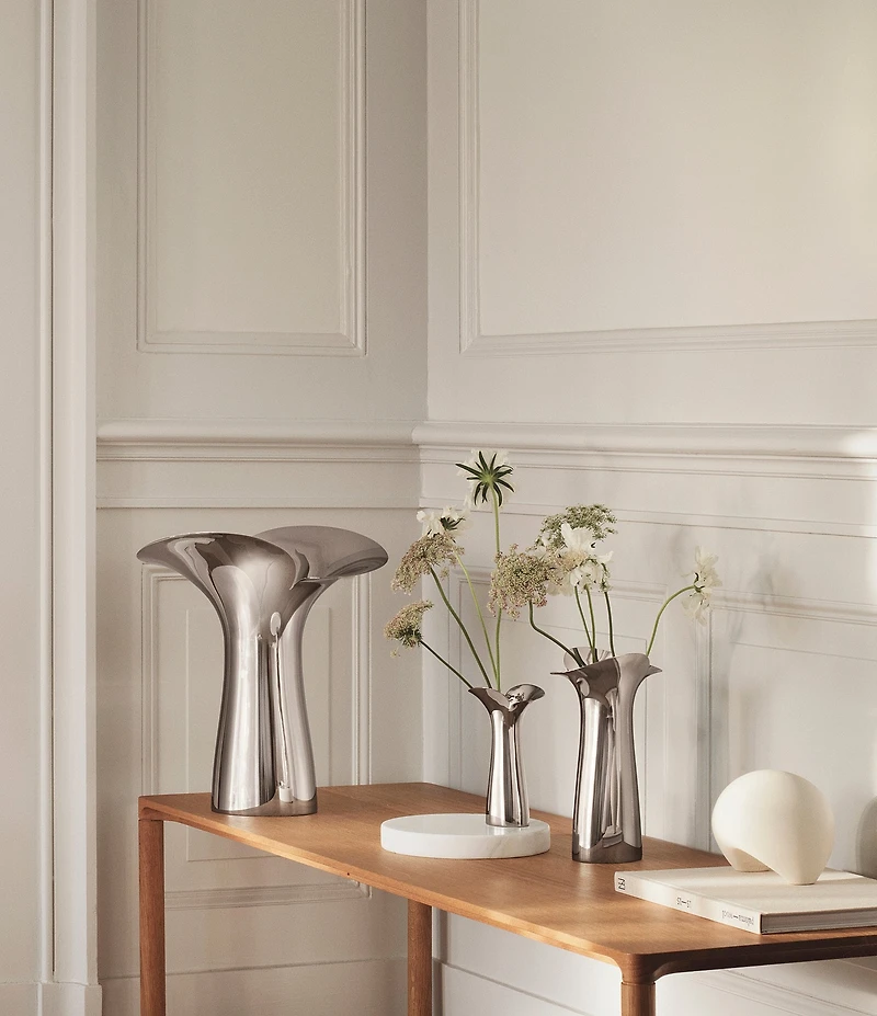 Georg Jensen Bloom Botanica Stainless Steel Vase