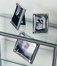 Georg Jensen Cobra Collection Stainless Steel Wavy Picture Frame