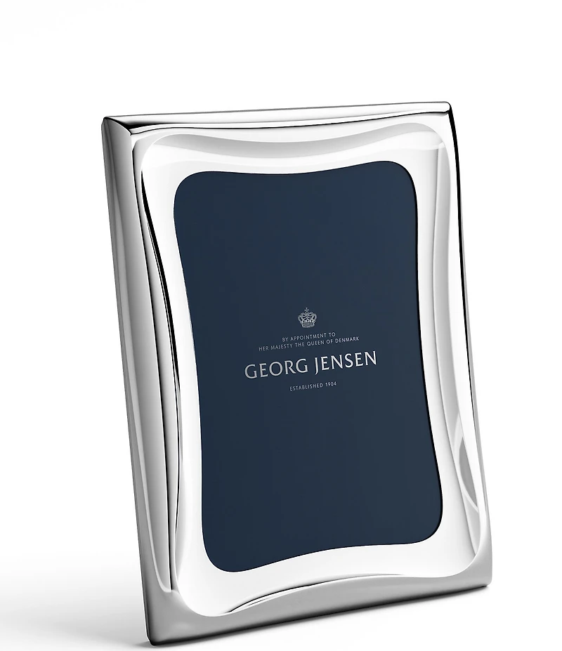 Georg Jensen Cobra Collection Stainless Steel Wavy Picture Frame